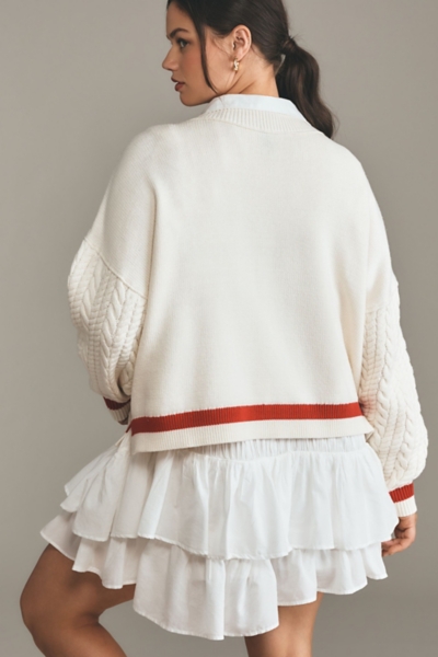 Graphic Cable-Knit Sweater | Nuuly