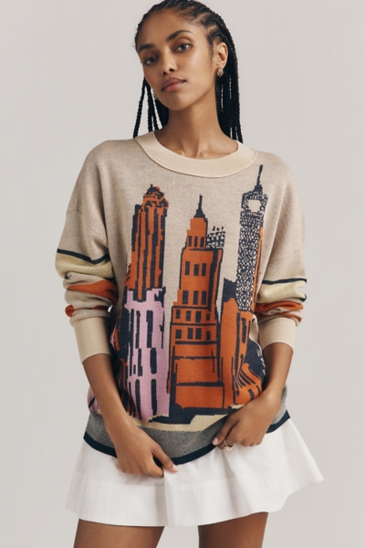 City Life Skyline Long-Sleeve Sweater | Nuuly