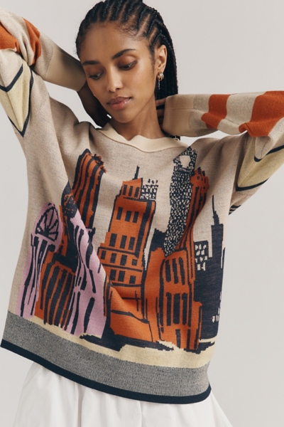 City Life Skyline Long-Sleeve Sweater | Nuuly