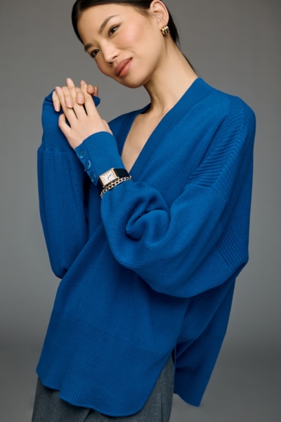 V-Neck Wool Blend Sweater | Nuuly