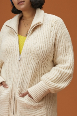 Zip Front Longline Cardigan Nuuly