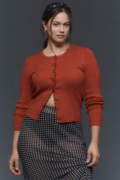 Scalloped Cardigan Sweater | Nuuly