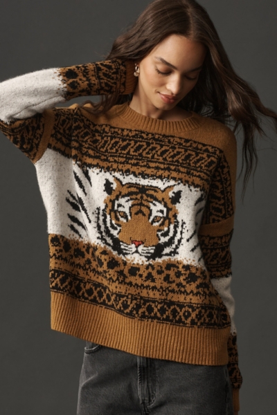 Tiger Icon Wool Blend Sweater | Nuuly