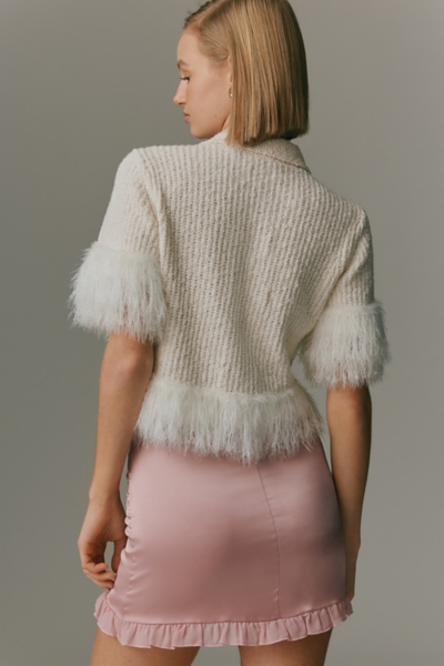 トップス the Virgins feather cuff short cardigan Quintessential Cardigan Using Rowan Felted Tweed – Churchmouse