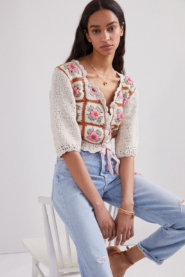 Floral Crochet Cardigan Nuuly