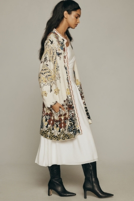 Jacquard Printed Sweater Coat | Nuuly