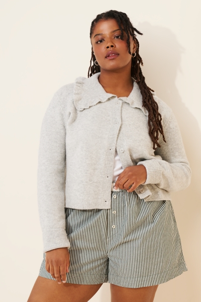 完売★Herlipto Ruffle Pleated Knit Cardigan Her lip to（カーディガン）のフリマアイテム一覧