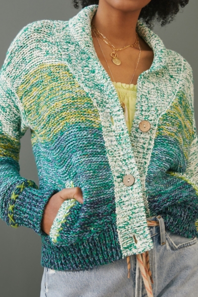 Sunset Embroidered Cardigan | Nuuly