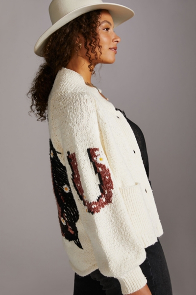 【完売品】nuyuh tulle knit cardigan (ivory) Libby Oversized Fairisle Knit Cardigan | Nuuly