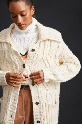 Cable Knit Cardigan Sweater Nuuly