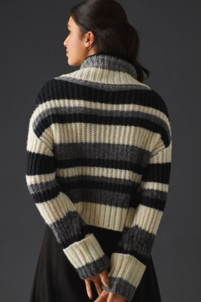 Turtleneck Striped Sweater | Nuuly