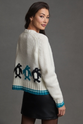 Penguin knit cardigan best sale