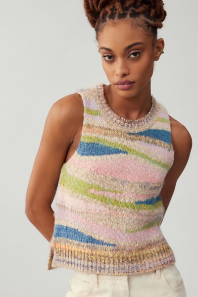 Abstract Knit Sweater Tank | Nuuly