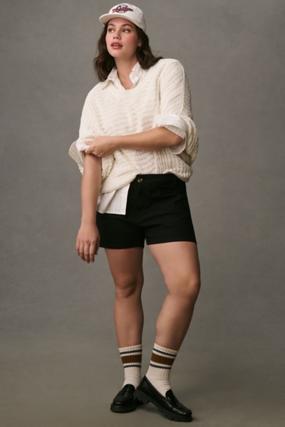 Distressed Asymmetrical Open-Stitch Sweater | Nuuly