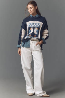 Chunky Crew-Neck Sweater