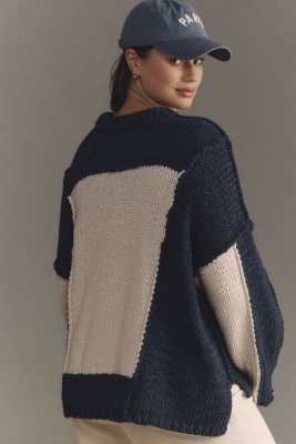 【cliché】\"ROVING 5G CREW NECK KNIT\" INTARSIA CREW-NECK KNIT - Plan C