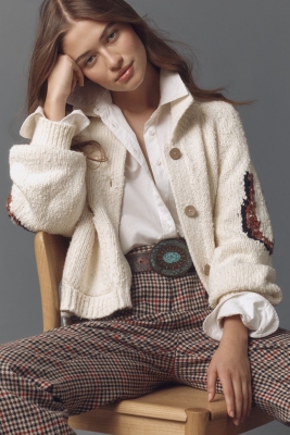 Western Horse Graphic Cardigan Sweater | Nuuly