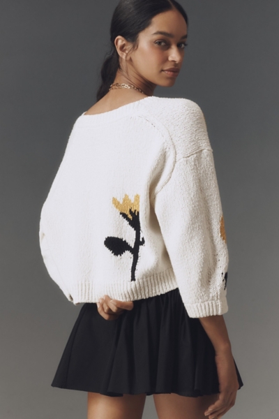 Elbow-Sleeve Cardigan Sweater | Nuuly