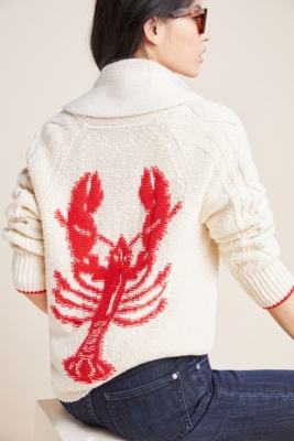 Lobster sales knit cardigan