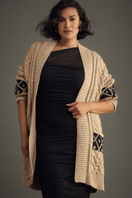 Slouchy Open-Front Oversized Cardigan Sweater | Nuuly