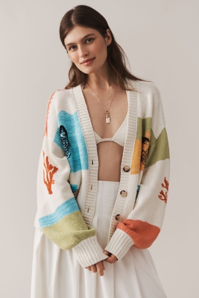 Icon Graphic Cardigan Sweater | Nuuly