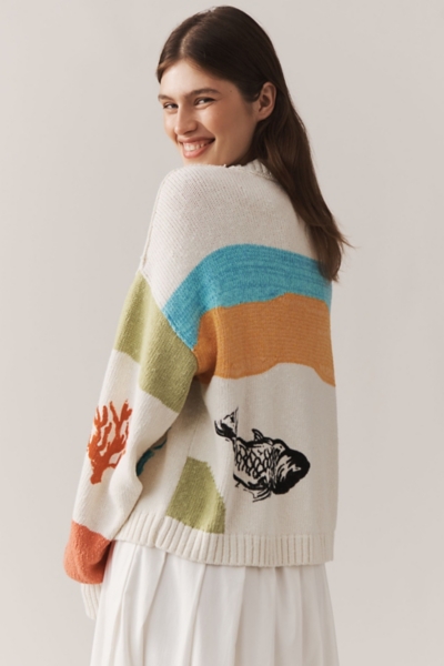 Icon Graphic Cardigan Sweater | Nuuly