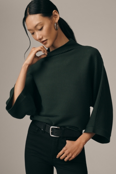 Mock-Neck Wide-Sleeve Sweater | Nuuly