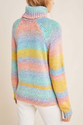 Rainbow Turtleneck Sweater Nuuly