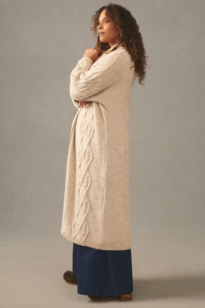 Cable-Knit Longline Cardigan | Nuuly