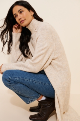 Longline Split Sweater