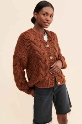 Cozy Cable Knit Cardigan Nuuly