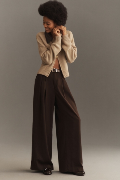 Vegan Leather Mixed Cardigan Sweater | Nuuly