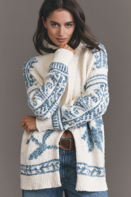 Avery Embroidered Teddy Coat