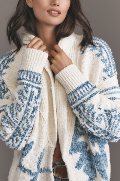 Folded Collar Cardigan Sweater | Nuuly