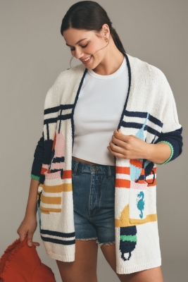 Nautical Buoy Cardigan Sweater
