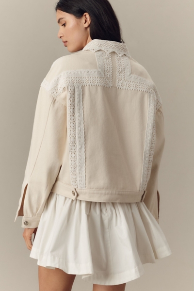 Lace Denim Trucker Jacket | Nuuly