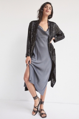 Sequined Duster Jacket