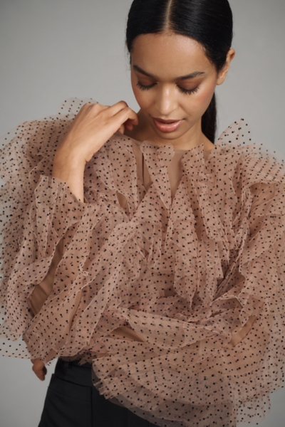 Tulle Cropped Jacket | Nuuly