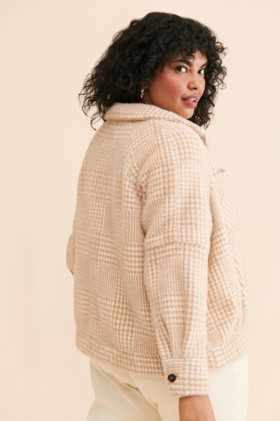 Houndstooth Shirt Jacket | Nuuly