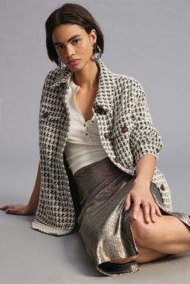 トップス lumignon houndstooth fur knit tops トップス lumignon houndstooth fur knit tops Houndstooth fur