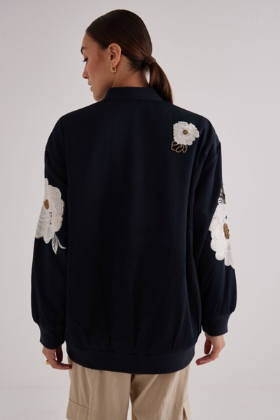 Oversized Floral Bomber | Nuuly