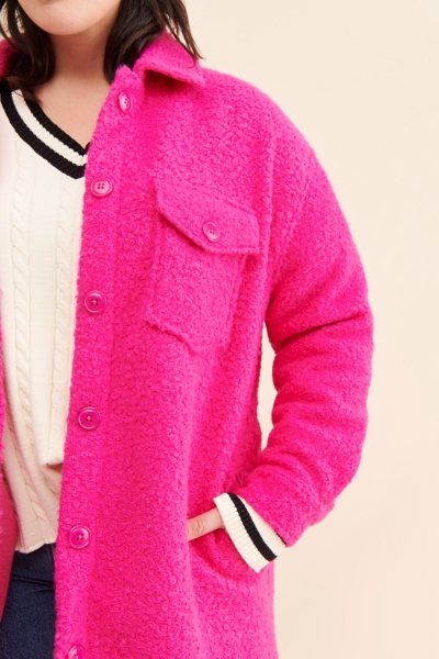 Bouclé Shirt Jacket | Nuuly