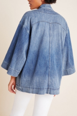 Denim jacket with bell sleeves store