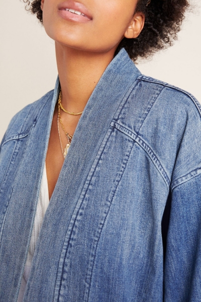 Denim Bell Sleeve Jacket | Nuuly