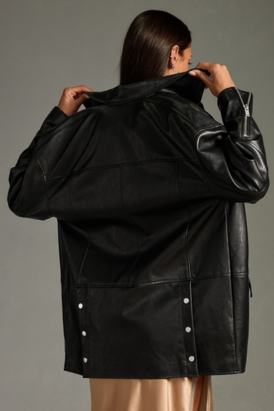 NL25h+ Night Lab moto jacket レザージャケット　L Schott NYC Long Leather Moto Jacket | Nordstrom