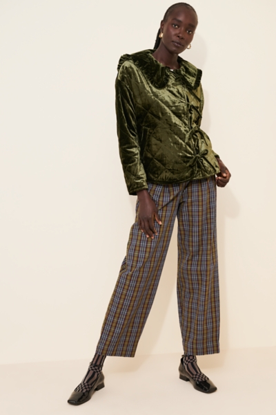 The Hazel Velvet Quilted Jacket | Nuuly