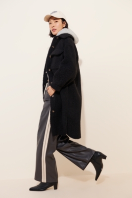 ♥MARITHE♥NU WEEK FUR OVERSIZED ZIP-UP JACKET NU WEEK FUR OVERSIZED ZIP-UP JACKET dark brown - 감도 깊은