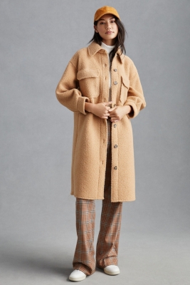 Sherpa Oversized Shirt Jacket