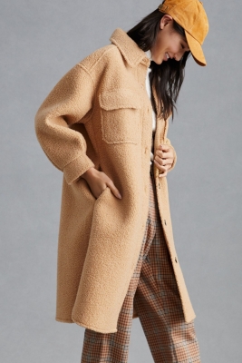 Sherpa Oversized Shirt Jacket