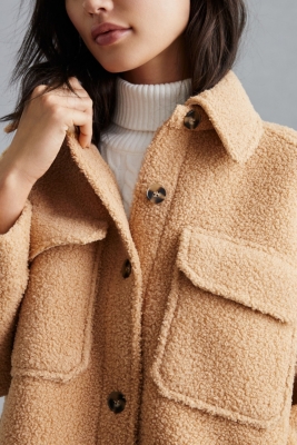 Sherpa Oversized Shirt Jacket